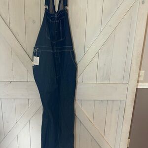 Big Mac Authentic Workwear J.C penny Co Blue Denim Overalls Vintage 44x34